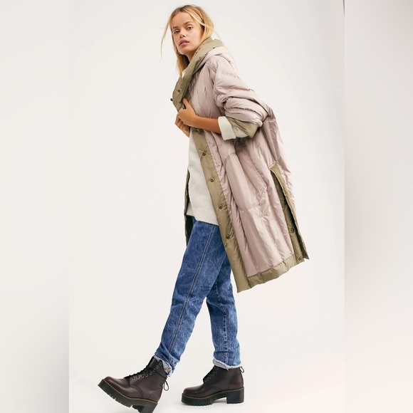 Free People Jackets & Blazers - Free People Tahoe Puffa Hooded Puffer Reversible Jacket Coat